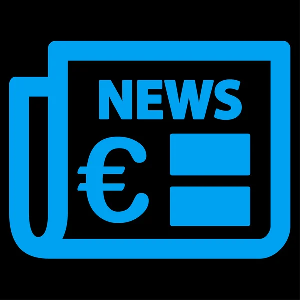 Newspaper icon from BiColor Euro Banking Set — Stock Photo, Image