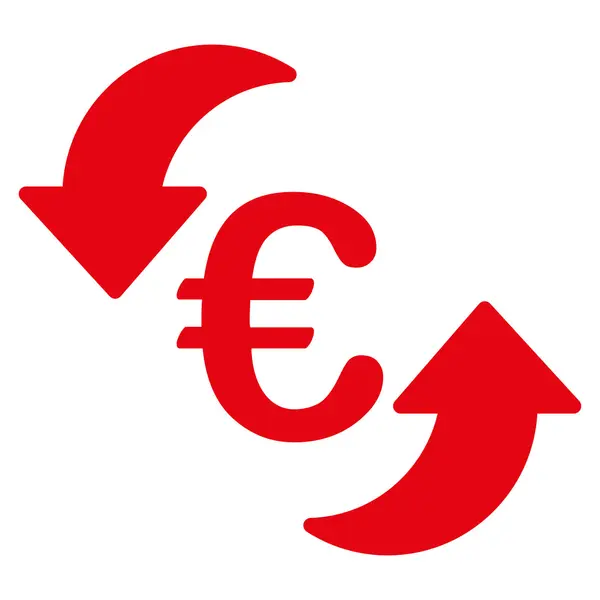 Εικονίδιο Update από δίχρωμα τραπεζική ρύθμιση του ευρώ — Φωτογραφία Αρχείου