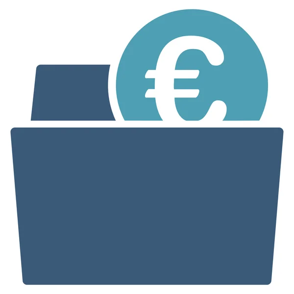 Icono de billetera de BiColor Euro Banking Set — Foto de Stock