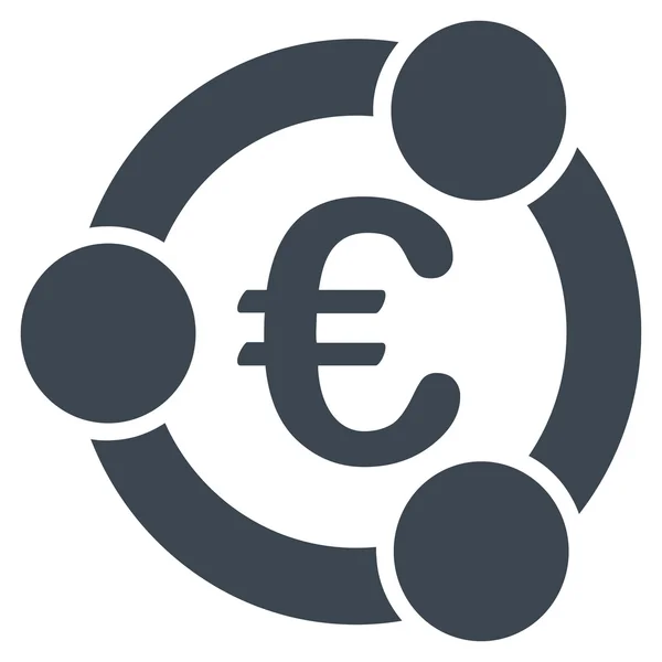 Співпраця ікона з біколор євро банківських встановити — стокове фото