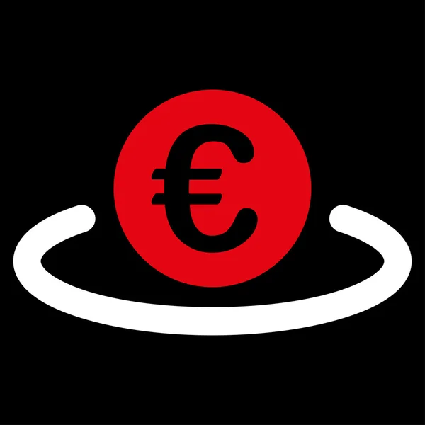 Ikona vklad od Bicolor Euro bankovní sady — Stock fotografie