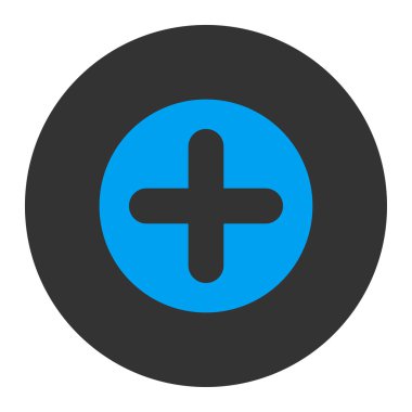 Düz mavi oluşturmak ve gri renkler düğmesini yuvarlak