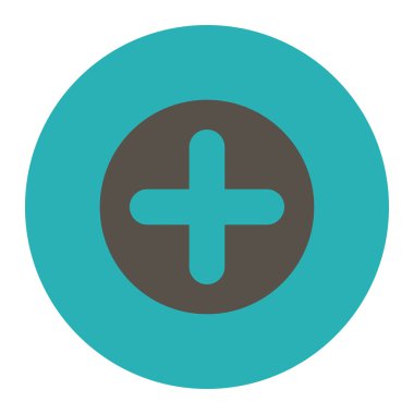 Düz gri oluşturmak ve mavi renkler düğmesini yuvarlak