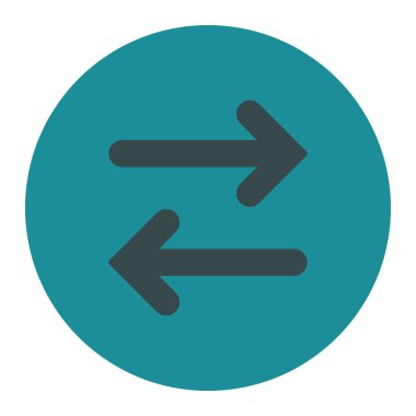 Fiske vurmak yatay düz yumuşak mavi renkler düğmesini yuvarlak