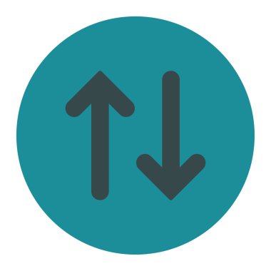 Fiske vurmak düz yumuşak mavi renkler düğmesini yuvarlak