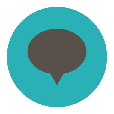 Afiş düz gri ve mavi renkler düğmesini yuvarlak