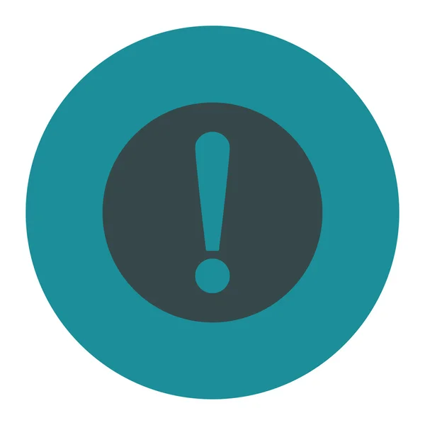 Problem flat soft blue colors round button — Stock Photo, Image