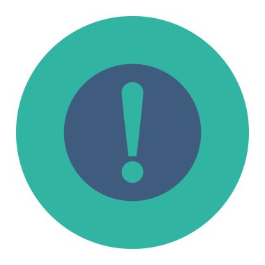 Sorun düz kobalt ve mavi renkler düğmesini yuvarlak