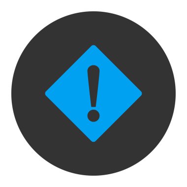 Hata düz mavi ve gri renkler düğmesini yuvarlak