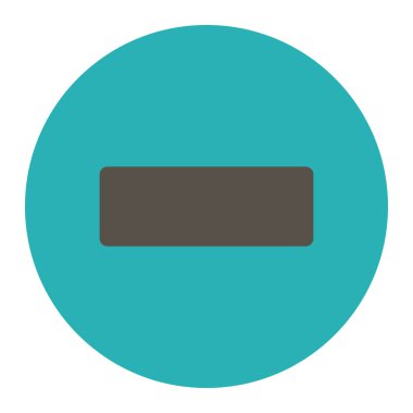 Düz gri ve mavi renkler düğmesini yuvarlak