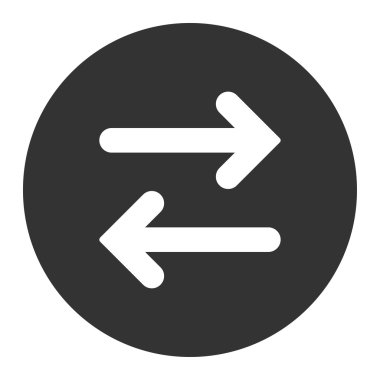 Yatay düz white fiske vurmak ve gri renkler düğmesini yuvarlak