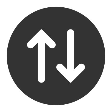 Düz white fiske vurmak ve gri renkler düğmesini yuvarlak