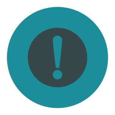 Sorun düz yumuşak mavi renkler düğmesini yuvarlak