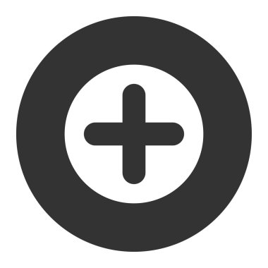 Düz beyaz oluşturmak ve gri renkler düğmesini yuvarlak