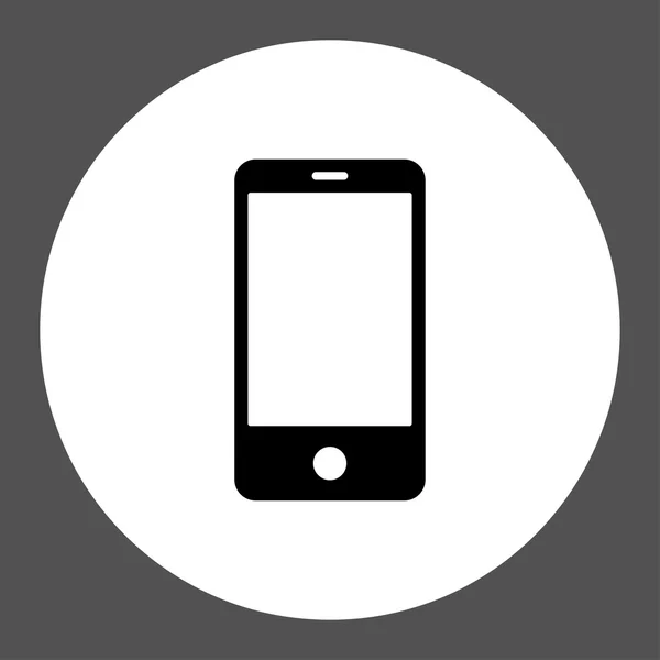Кнопка круглих кольорів для смартфона з плоским чорно-білим кольором — стоковий вектор