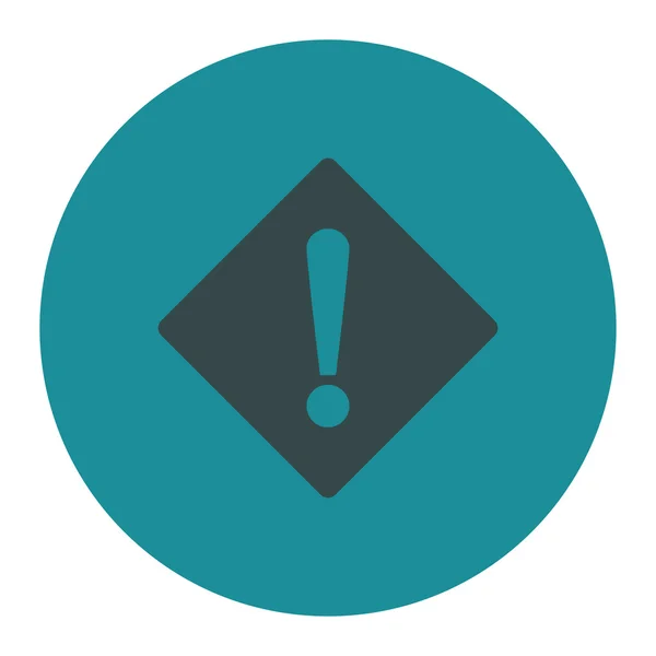 Error flat soft blue colors round button — Stock Vector