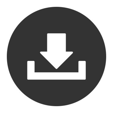 Download düz beyaz ve gri renkler düğmesini yuvarlak