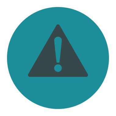 Uyarı düz yumuşak mavi renkler düğmesini yuvarlak