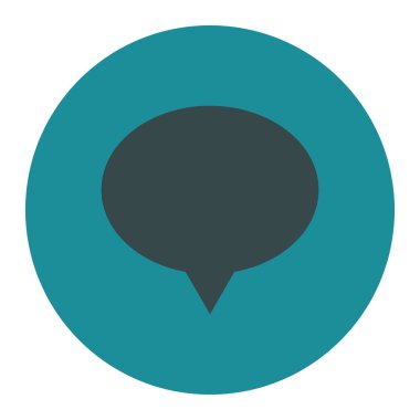 Afiş düz yumuşak mavi renkler düğmesini yuvarlak