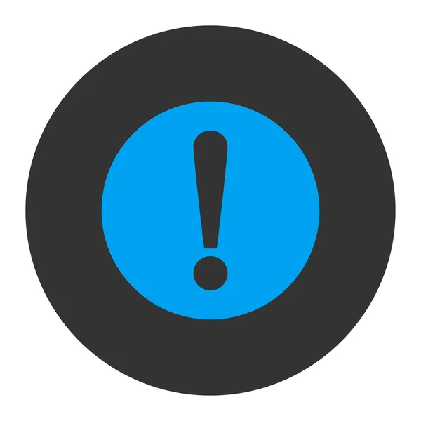 Problem flat blue and gray colors round button — Stock Photo, Image