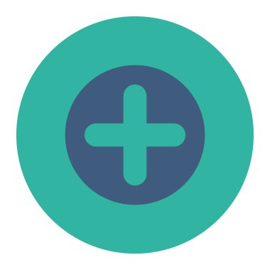 Düz kobalt oluşturmak ve mavi renkler düğmesini yuvarlak