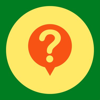 Yuvarlak düğme durumu düz turuncu ve sarı renkler