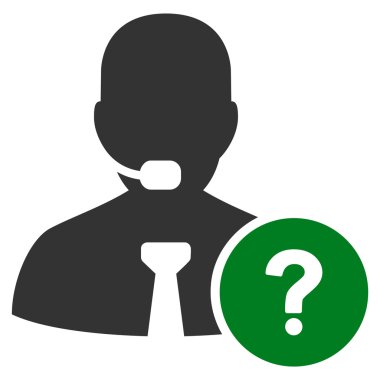 Çevrimiçi destek simgesi iş Bicolor kümesi'nden