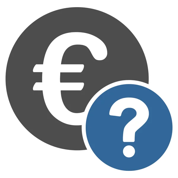 Euro-Statussymbol aus Business-Bicolor-Set — Stockvektor