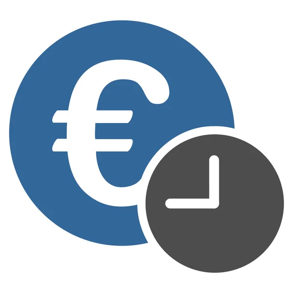 Euro credit pictogram van Business Bicolor instellen — Stockvector