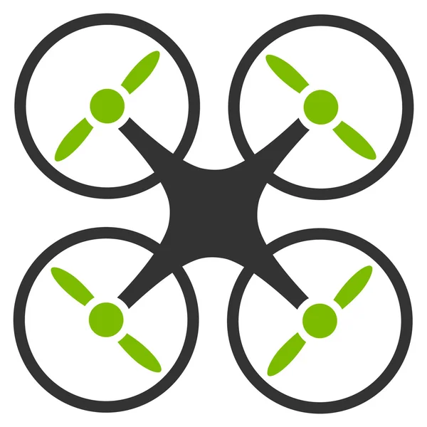 Icono de Nanocopter de Business Bicolor Set — Vector de stock