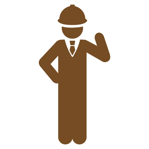 Engineer icon from Business Bicolor Set — Stock Vector