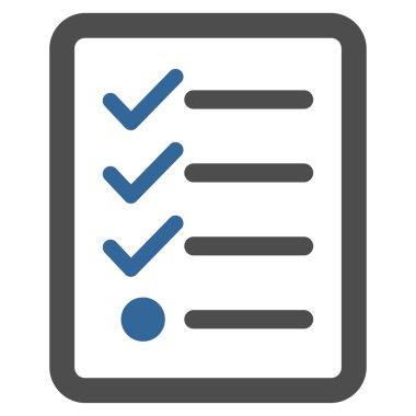 İş Bicolor Ayarla denetim listesi simgesini