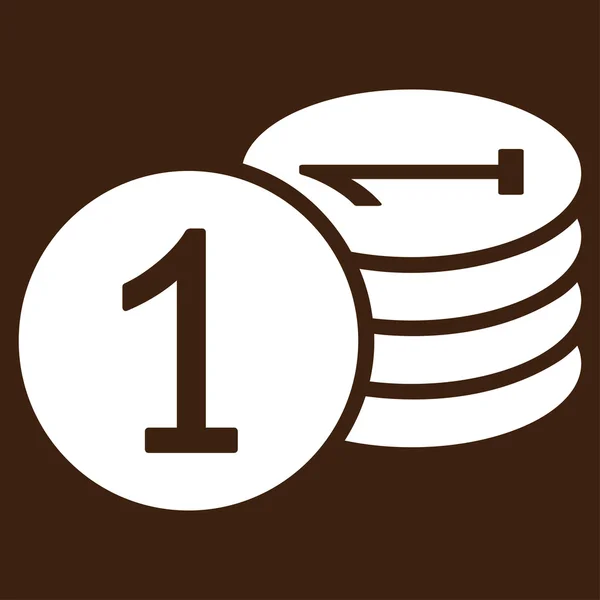 Icona monete da Business Bicolor Set — Vettoriale Stock