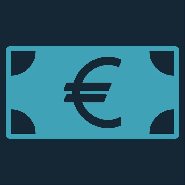 Icono de billete en euros de Business Bicolor Set — Vector de stock