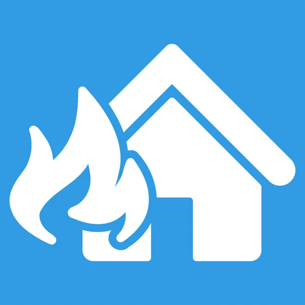 Icône Fire Damage de Business Bicolor Set — Image vectorielle