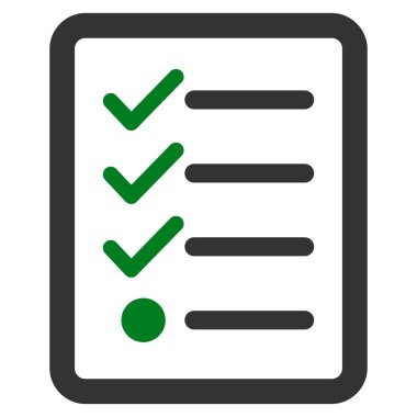 İş Bicolor Ayarla denetim listesi simgesini