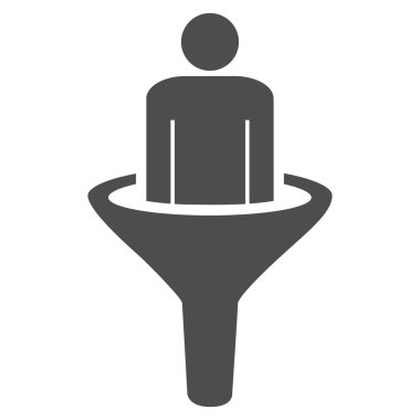 Sales funnel icon from Business Bicolor Set clipart