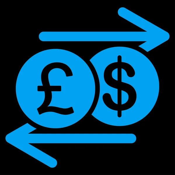 Money Exchange ikonen från Business Bicolor ange — Stockfoto
