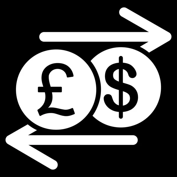 Значок "Обмен валюты" из набора бизнес-цветов — стоковое фото