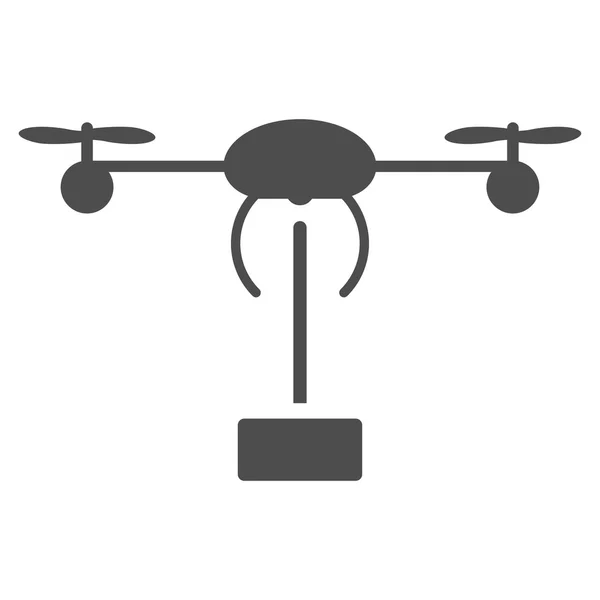 Copter pictogram zending — Stockvector