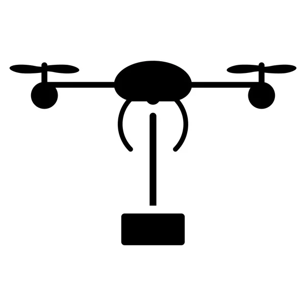 Helikoptéra dodávky ikona — Stockový vektor