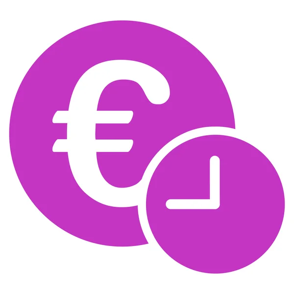 Euro hitel ikon — Stock Vector