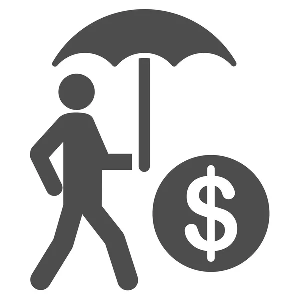 Icône de l'assurance financière — Image vectorielle