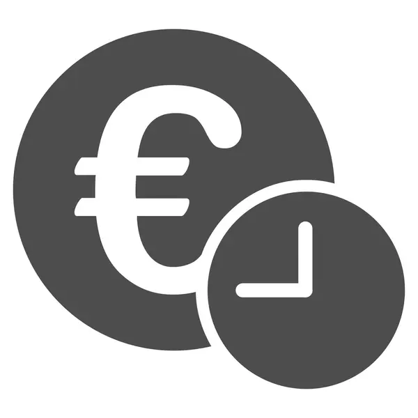 Ícone de crédito euro — Vetor de Stock