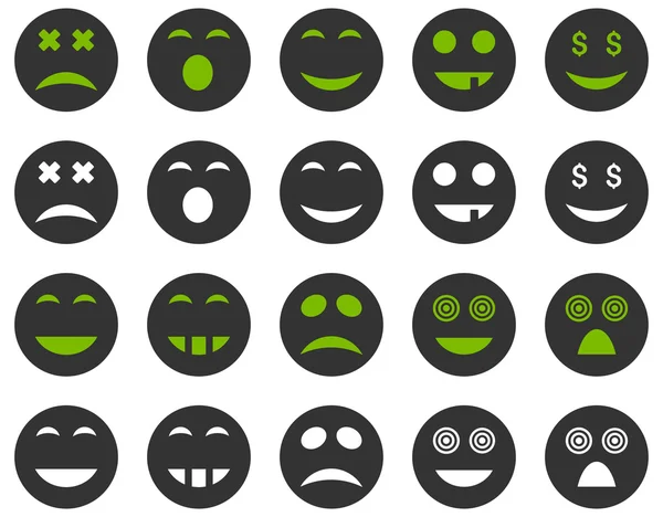 Smile and emotion icons — Stock Vector