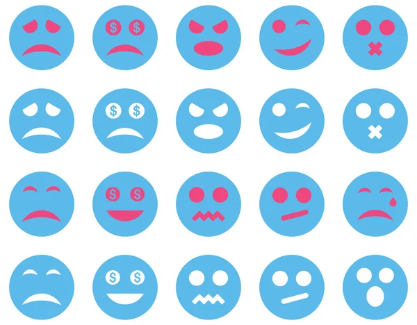 Smile and emotion icons — Stock Vector