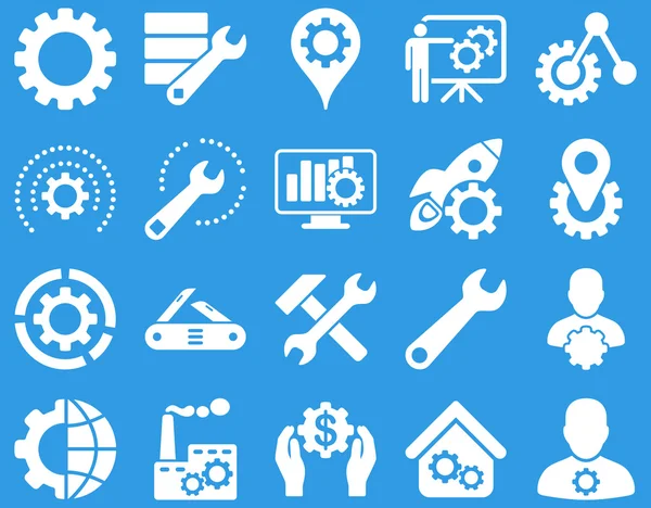 Configuración y herramientas Iconos — Foto de Stock