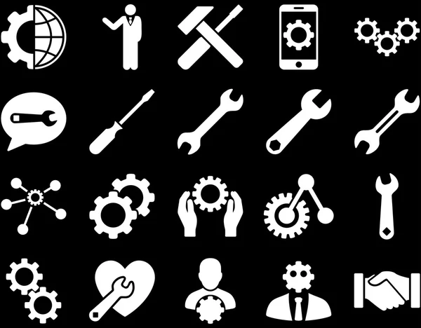 Einstellungen und Tools-Symbole — Stockvektor