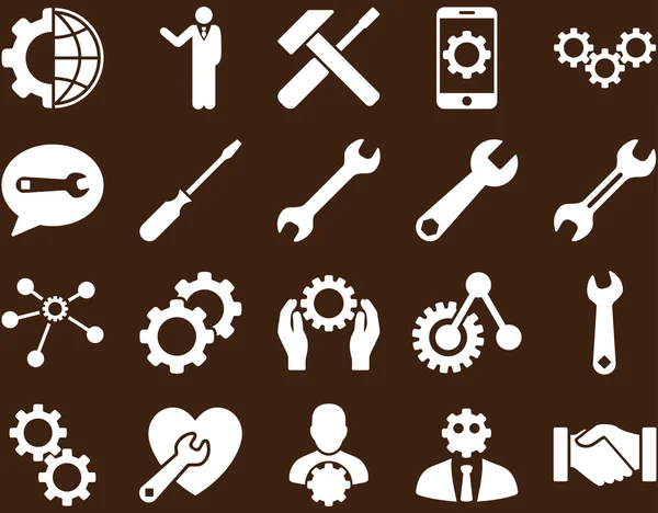 Settings and Tools Icons — Stock Vector