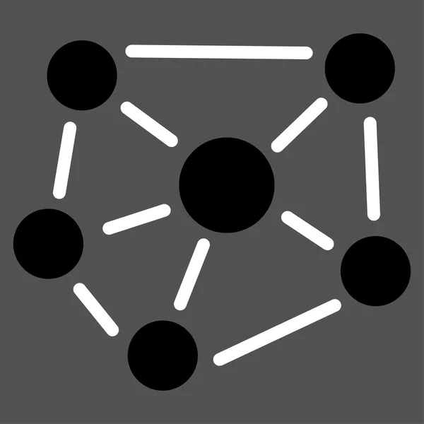 Соціальний граф значок — стоковий вектор